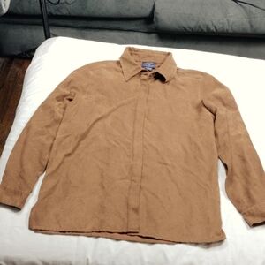 Chelsea Cambell Womens Long Sleeve Button Down Shirt Size Large